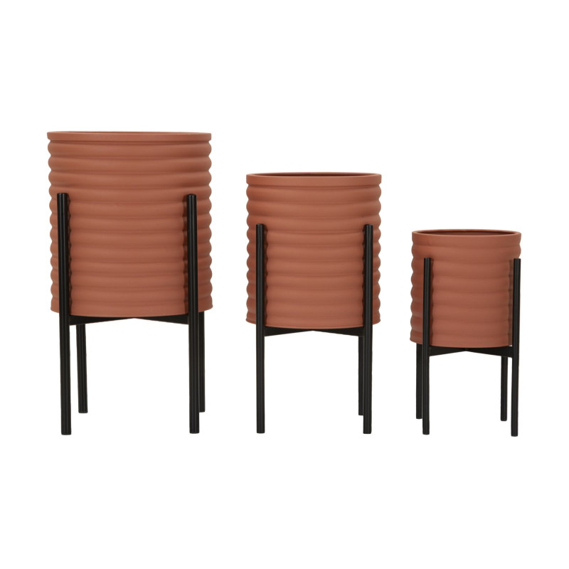 MODERN MILLY Vase Stand Set 3 pcs Ø 36X56,5-30X48,5-24X37,5 cm - Iron