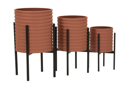 MODERN MILLY Vase Stand Set 3 pcs Ø 36X56,5-30X48,5-24X37,5 cm - Iron