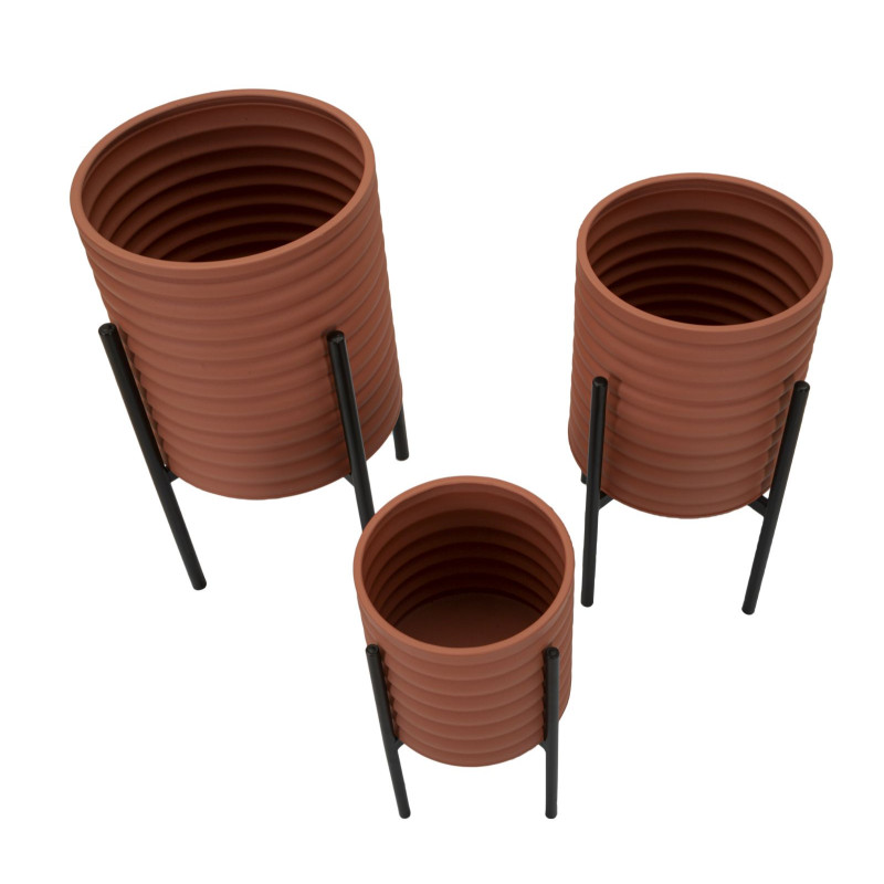 MODERN MILLY Vase Stand Set 3 pcs Ø 36X56,5-30X48,5-24X37,5 cm - Iron