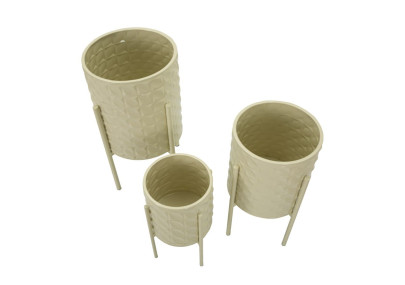 MODERN HGOLDER BETSY Vase Set 3 pcs Ø 36X56,5-30X48,5-24X37,5 cm - Iron
