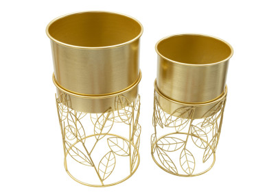 Glam LIVI Vase Set 2 pcs Ø 23X43-20X36 cm - Iron
