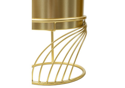 Glam Spiral Vase Stand Set 2 pcs Ø 23X35-20X30 cm - Iron