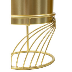 Glam Spiral Vase Stand Set 2 pcs Ø 23X35-20X30 cm - Iron