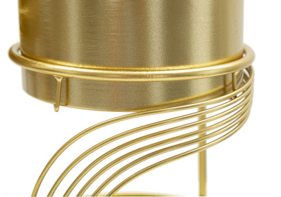 Glam Spiral Vase Stand Set 2 pcs Ø 23X35-20X30 cm - Iron