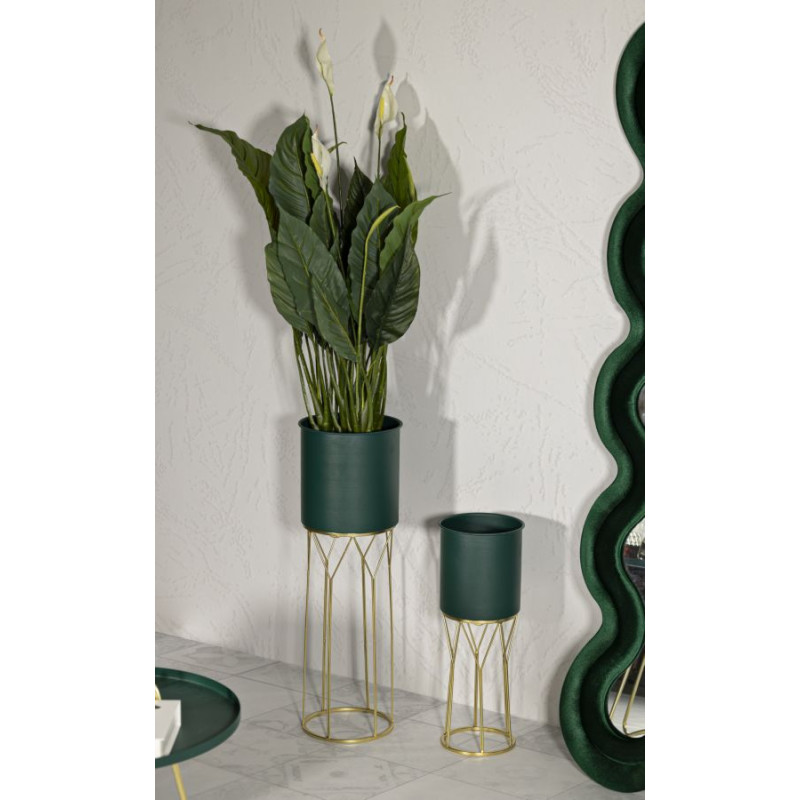 Glam GRENT Stand Set 2 pcs Ø 23X70-19X50 cm - Iron