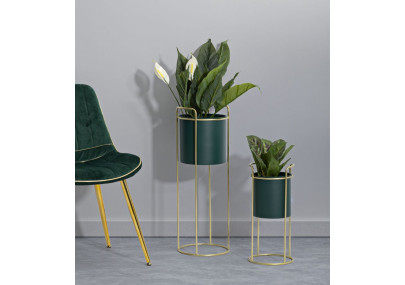 Glam GRENT SLIM Vase Stand Set 2 pcs Ø 24X70-19,5X45 cm - Iron