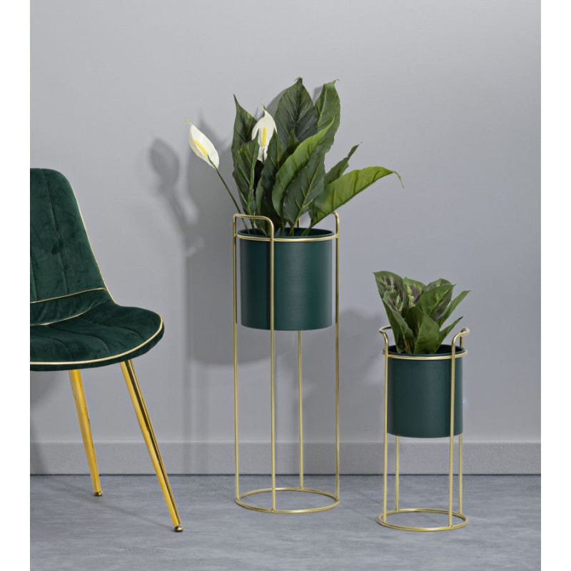 Glam GRENT SLIM Vase Stand Set 2 pcs Ø 24X70-19,5X45 cm - Iron