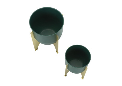 Glam GRENT SHET Vase Stand Set 2 pcs Ø 24,5X26-19X21 cm - Iron