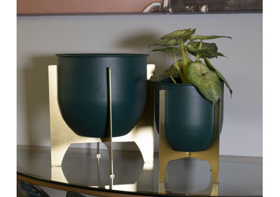 Glam GRENT SHET Vase Stand Set 2 pcs Ø 24,5X26-19X21 cm - Iron