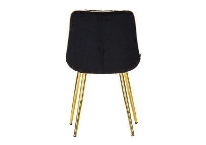 Chaises Paris Nera/Or (set de 2) – Un duo majestueux noir & doré (51×59×79 cm)