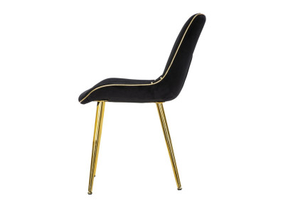 Chaises Paris Nera/Or (set de 2) – Un duo majestueux noir & doré (51×59×79 cm)