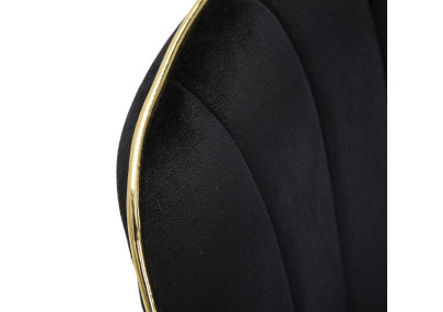 Chaises Paris Nera/Or (set de 2) – Un duo majestueux noir & doré (51×59×79 cm)