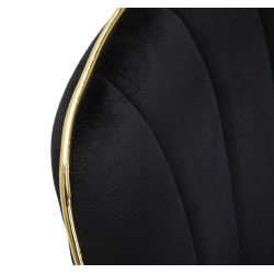 Chaises Paris Nera/Or (set de 2) – Un duo majestueux noir & doré (51×59×79 cm)