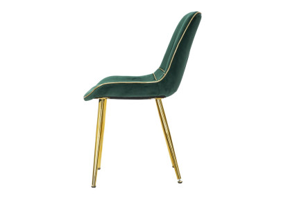 Chaises Paris Vert/Or (set de 2) – L’alliance précieuse du vert royal et de l’or (51×59×79 cm)