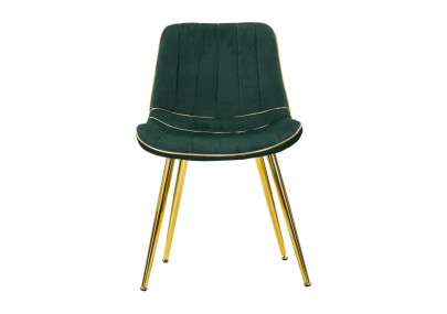 Chaises Paris Vert/Or (set de 2) – L’alliance précieuse du vert royal et de l’or (51×59×79 cm)