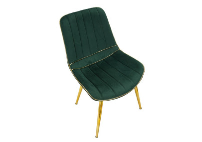 Chaises Paris Vert/Or (set de 2) – L’alliance précieuse du vert royal et de l’or (51×59×79 cm)