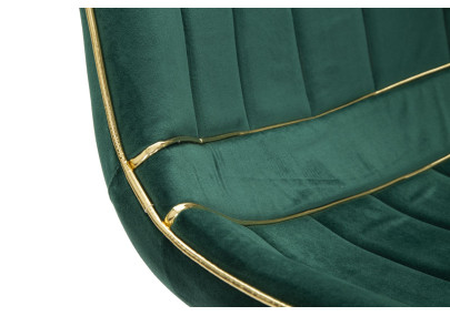 Chaises Paris Vert/Or (set de 2) – L’alliance précieuse du vert royal et de l’or (51×59×79 cm)