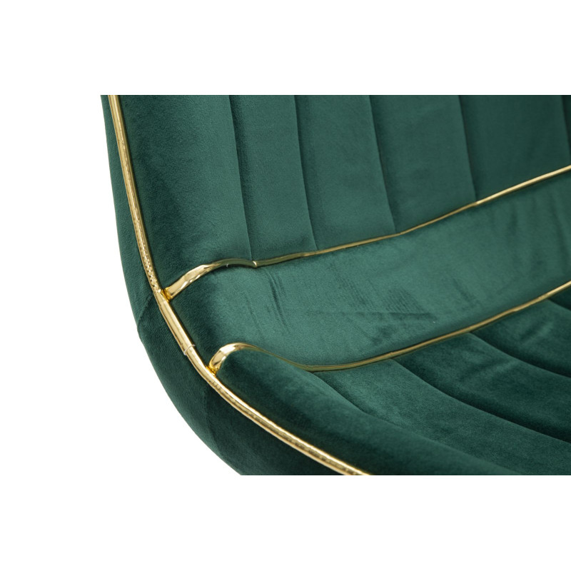 Chaises Paris Vert/Or (set de 2) – L’alliance précieuse du vert royal et de l’or (51×59×79 cm)