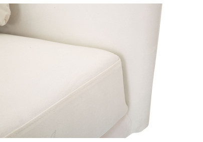 Fauteuil Kiev Crème – Sobriété chic aux lignes élégantes (88×77×74 cm)
