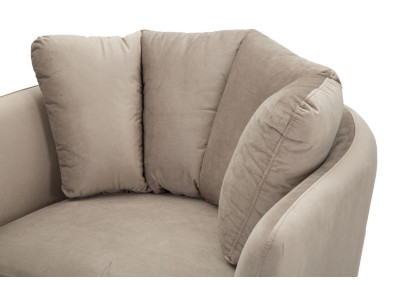 Fauteuil Kiev Gris – Modernité douce au charme neutre (88×77×74 cm)