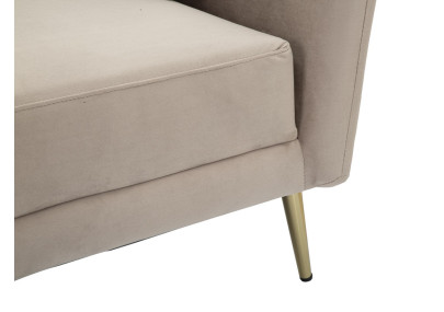 Fauteuil Kiev Gris – Modernité douce au charme neutre (88×77×74 cm)