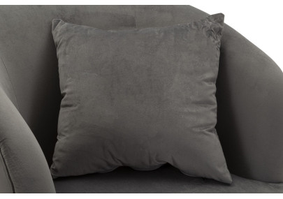 Fauteuil Argenté – Brillance argent pour un style éclatant (73×66×78 cm)