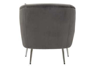 Fauteuil Argenté – Brillance argent pour un style éclatant (73×66×78 cm)