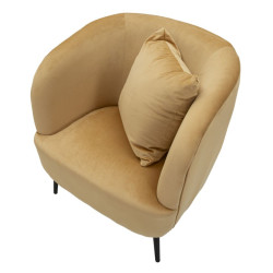 Fauteuil Browy – Chaleur et élégance avec coussins intégrés (73×66×78 cm)