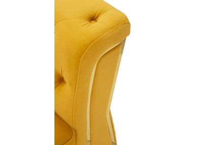 Fauteuil Emy Moutarde – Audace solaire et confort raffiné (104×83×76 cm)