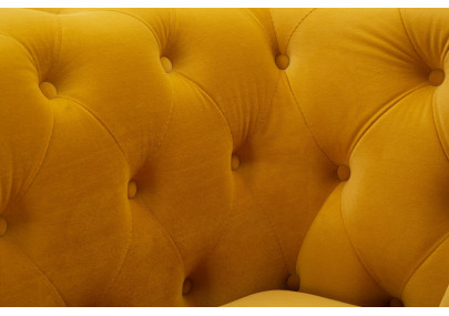 Fauteuil Emy Moutarde – Audace solaire et confort raffiné (104×83×76 cm)