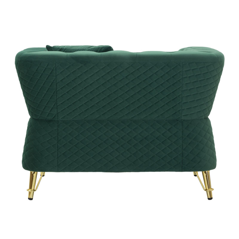 Fauteuil Emy Vert – Élégance naturelle et assise majestueuse (104×83×76 cm)