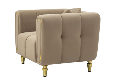 Fauteuil Alma Gris – Sobriété chic et allure moderne (97×81×71 cm)