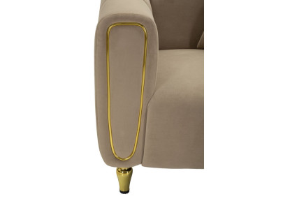 Fauteuil Alma Gris – Sobriété chic et allure moderne (97×81×71 cm)