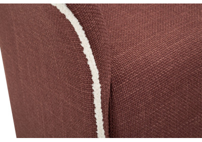 Fauteuil pivotant Siena Bordeaux – Design épuré en rouge profond (83,5×66×80 cm – hauteur assise 42 cm)