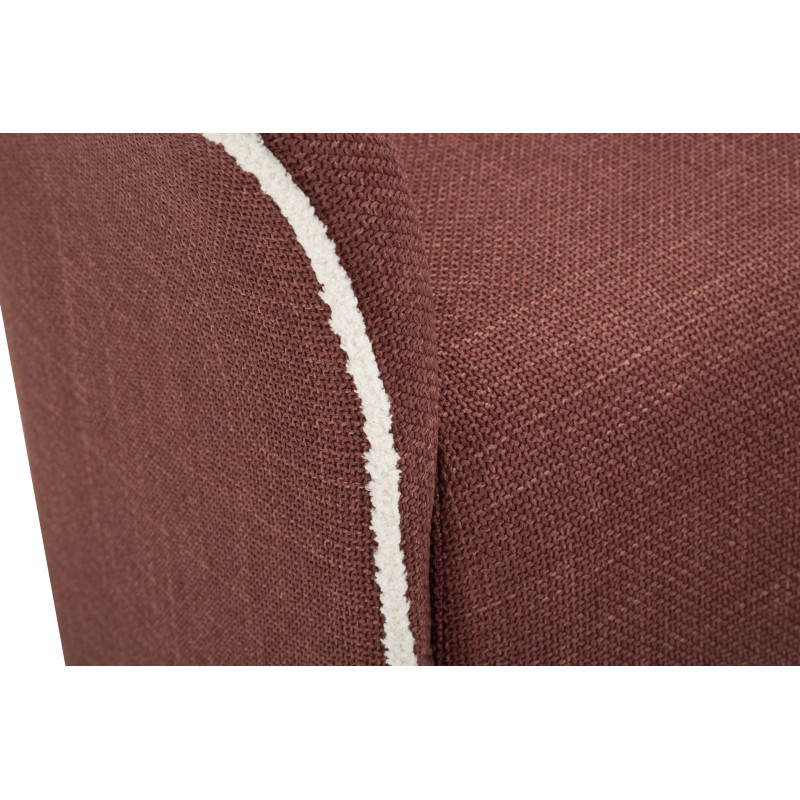 Fauteuil pivotant Siena Bordeaux – Design épuré en rouge profond (83,5×66×80 cm – hauteur assise 42 cm)