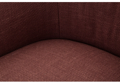 Fauteuil pivotant Siena Bordeaux – Design épuré en rouge profond (83,5×66×80 cm – hauteur assise 42 cm)