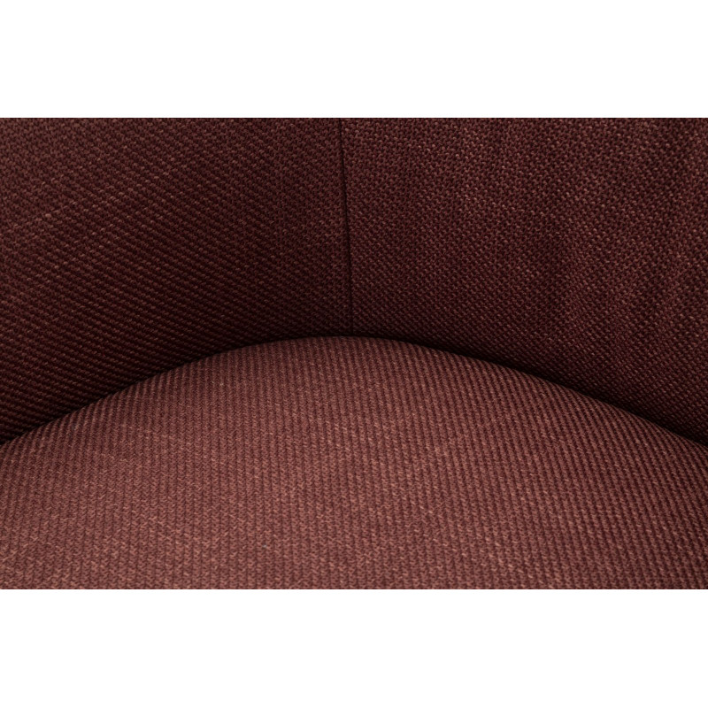 Fauteuil pivotant Siena Bordeaux – Design épuré en rouge profond (83,5×66×80 cm – hauteur assise 42 cm)