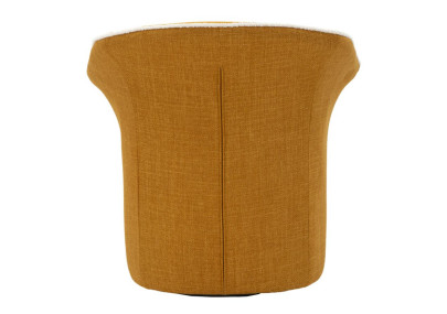 Fauteuil pivotant Siena Senape – Éclat contemporain en jaune moutarde (83,5×66×80 cm – hauteur assise 42 cm)