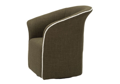 Fauteuil pivotant Siena Vert – Fraîcheur moderne au ton végétal (83,5×66×80 cm – hauteur assise 42 cm)