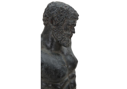 Sculpture d’Homme Antique, Gardien des Âmes d’Acier – CM 26X22X57,5