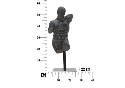 Sculpture d’Homme Antique, Gardien des Âmes d’Acier – CM 26X22X57,5