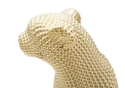 Léopard Doré Figé dans sa Course Royale – CM 23X15,5X29