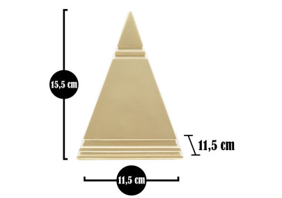 Pyramide Dorée, Joyau des Civilisations Perdues – CM 11,5X11,5X15,5