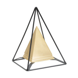 Pyramide Impériale en Or et Fer, Gardienne des Secrets – CM 15X15X21