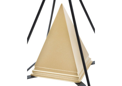 Pyramide Impériale en Or et Fer, Gardienne des Secrets – CM 15X15X21