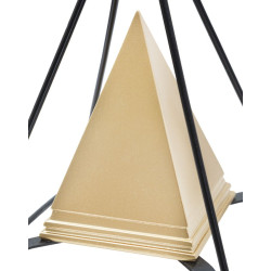 Pyramide Impériale en Or et Fer, Gardienne des Secrets – CM 15X15X21