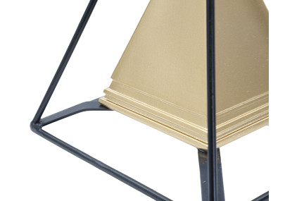 Pyramide Impériale en Or et Fer, Gardienne des Secrets – CM 15X15X21