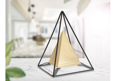 Pyramide Impériale en Or et Fer, Gardienne des Secrets – CM 15X15X21