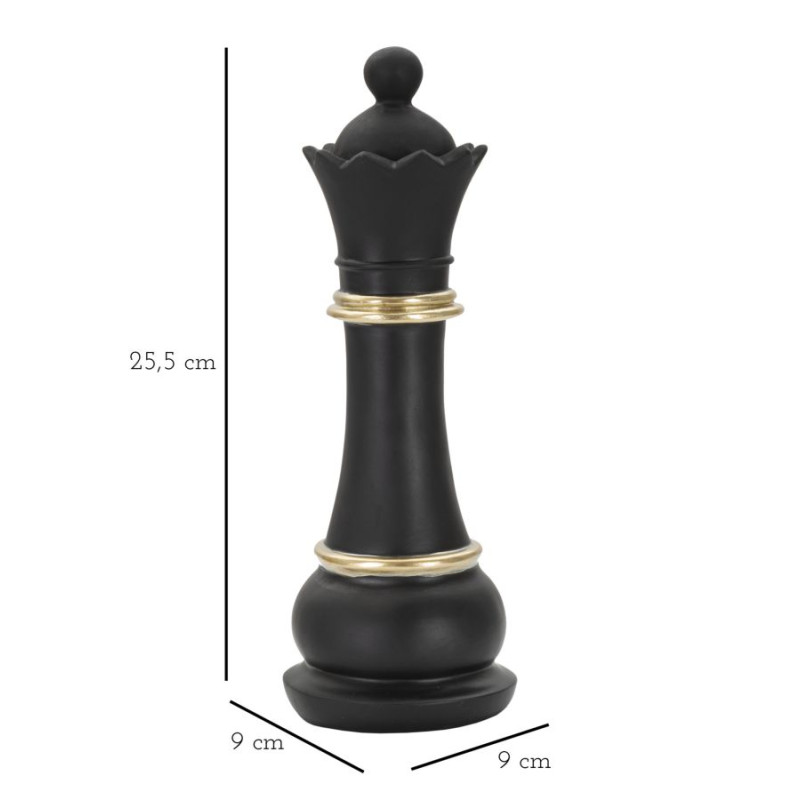 Reine Noire et Or, Sceptre d’Ombre et de Lumière – CM Ø 9X25,5
