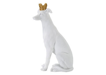 Chien Blanc, Gardien Silencieux des Palais de Verre – CM 20X12,5X33